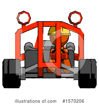 Royalty-Free (RF) Orange Design Mascot Clipart Illustration by Leo Blanchette - Stock Sample #1570206