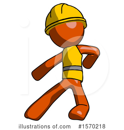 Royalty-Free (RF) Orange Design Mascot Clipart Illustration by Leo Blanchette - Stock Sample #1570218