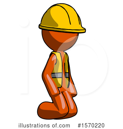 Royalty-Free (RF) Orange Design Mascot Clipart Illustration by Leo Blanchette - Stock Sample #1570220