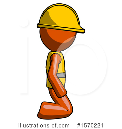 Royalty-Free (RF) Orange Design Mascot Clipart Illustration by Leo Blanchette - Stock Sample #1570221