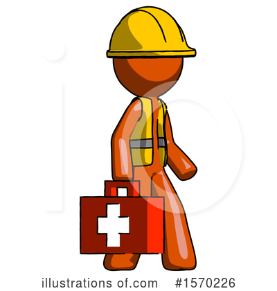 Royalty-Free (RF) Orange Design Mascot Clipart Illustration by Leo Blanchette - Stock Sample #1570226