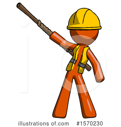 Royalty-Free (RF) Orange Design Mascot Clipart Illustration by Leo Blanchette - Stock Sample #1570230