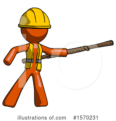 Royalty-Free (RF) Orange Design Mascot Clipart Illustration by Leo Blanchette - Stock Sample #1570231