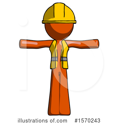 Royalty-Free (RF) Orange Design Mascot Clipart Illustration by Leo Blanchette - Stock Sample #1570243