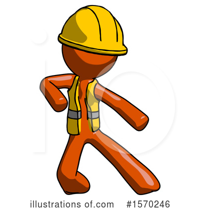 Royalty-Free (RF) Orange Design Mascot Clipart Illustration by Leo Blanchette - Stock Sample #1570246