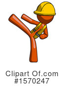 Orange Design Mascot Clipart #1570247 by Leo Blanchette