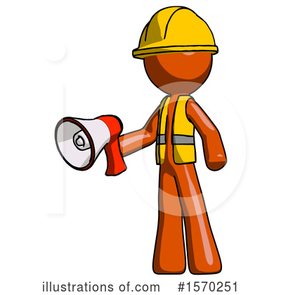Royalty-Free (RF) Orange Design Mascot Clipart Illustration by Leo Blanchette - Stock Sample #1570251