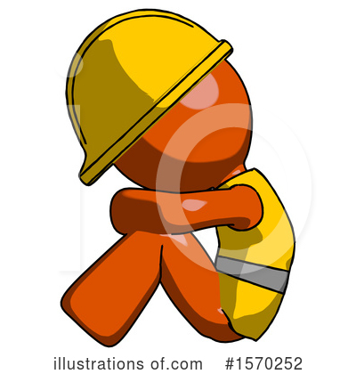 Royalty-Free (RF) Orange Design Mascot Clipart Illustration by Leo Blanchette - Stock Sample #1570252