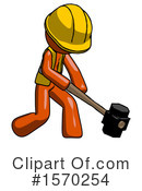 Orange Design Mascot Clipart #1570254 by Leo Blanchette