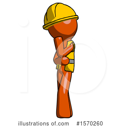 Royalty-Free (RF) Orange Design Mascot Clipart Illustration by Leo Blanchette - Stock Sample #1570260