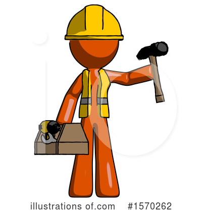 Royalty-Free (RF) Orange Design Mascot Clipart Illustration by Leo Blanchette - Stock Sample #1570262