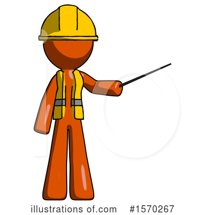 Royalty-Free (RF) Orange Design Mascot Clipart Illustration by Leo Blanchette - Stock Sample #1570267