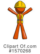 Orange Design Mascot Clipart #1570268 by Leo Blanchette