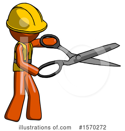 Royalty-Free (RF) Orange Design Mascot Clipart Illustration by Leo Blanchette - Stock Sample #1570272