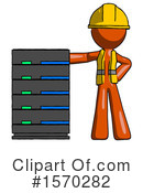 Orange Design Mascot Clipart #1570282 by Leo Blanchette