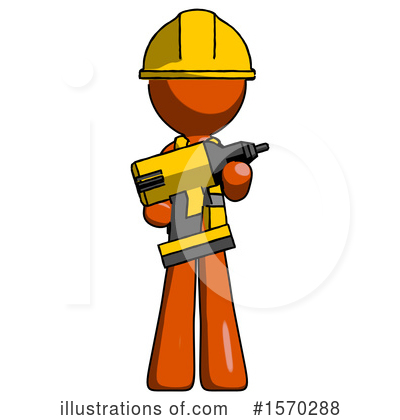 Royalty-Free (RF) Orange Design Mascot Clipart Illustration by Leo Blanchette - Stock Sample #1570288