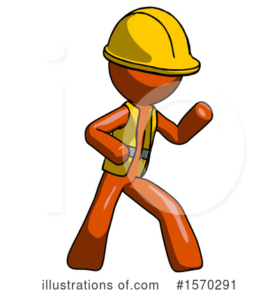 Royalty-Free (RF) Orange Design Mascot Clipart Illustration by Leo Blanchette - Stock Sample #1570291