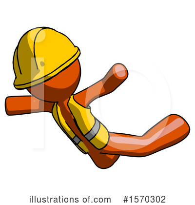 Royalty-Free (RF) Orange Design Mascot Clipart Illustration by Leo Blanchette - Stock Sample #1570302