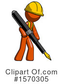 Orange Design Mascot Clipart #1570305 by Leo Blanchette