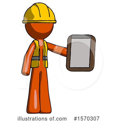 Royalty-Free (RF) Orange Design Mascot Clipart Illustration by Leo Blanchette - Stock Sample #1570307