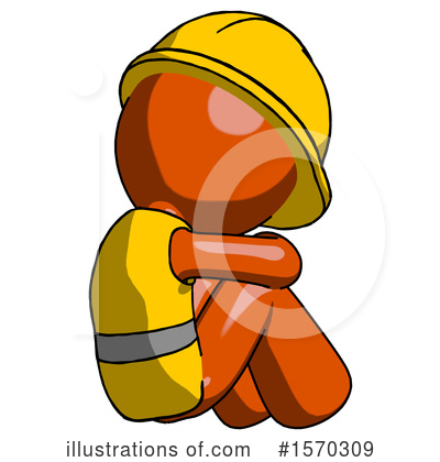 Royalty-Free (RF) Orange Design Mascot Clipart Illustration by Leo Blanchette - Stock Sample #1570309