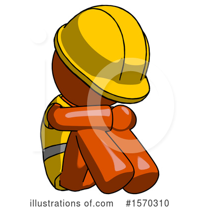 Royalty-Free (RF) Orange Design Mascot Clipart Illustration by Leo Blanchette - Stock Sample #1570310