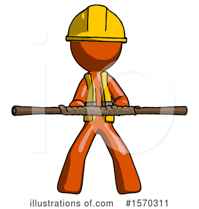 Royalty-Free (RF) Orange Design Mascot Clipart Illustration by Leo Blanchette - Stock Sample #1570311