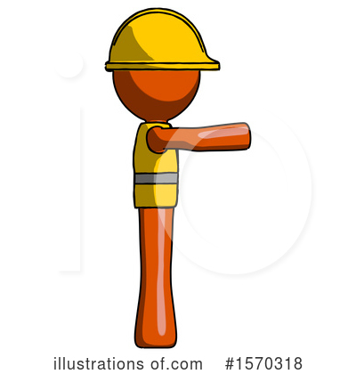 Royalty-Free (RF) Orange Design Mascot Clipart Illustration by Leo Blanchette - Stock Sample #1570318