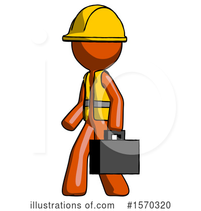 Royalty-Free (RF) Orange Design Mascot Clipart Illustration by Leo Blanchette - Stock Sample #1570320