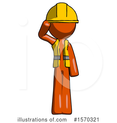 Royalty-Free (RF) Orange Design Mascot Clipart Illustration by Leo Blanchette - Stock Sample #1570321