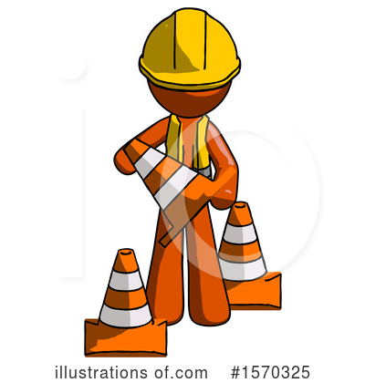 Royalty-Free (RF) Orange Design Mascot Clipart Illustration by Leo Blanchette - Stock Sample #1570325