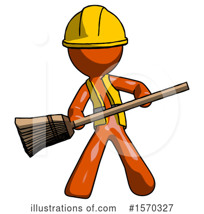 Royalty-Free (RF) Orange Design Mascot Clipart Illustration by Leo Blanchette - Stock Sample #1570327