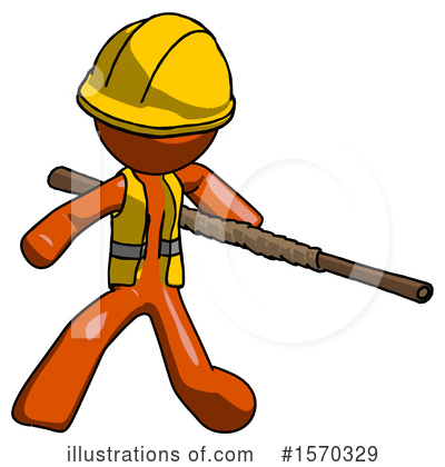Royalty-Free (RF) Orange Design Mascot Clipart Illustration by Leo Blanchette - Stock Sample #1570329