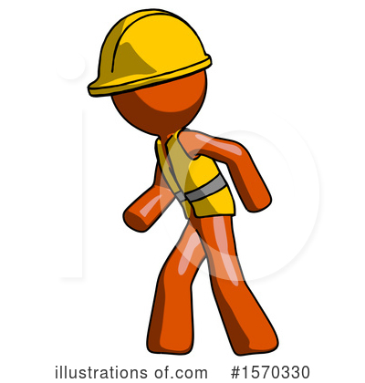 Royalty-Free (RF) Orange Design Mascot Clipart Illustration by Leo Blanchette - Stock Sample #1570330