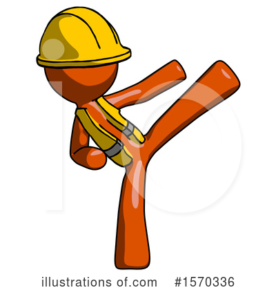 Royalty-Free (RF) Orange Design Mascot Clipart Illustration by Leo Blanchette - Stock Sample #1570336