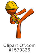 Orange Design Mascot Clipart #1570336 by Leo Blanchette