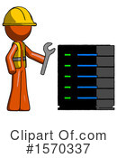 Orange Design Mascot Clipart #1570337 by Leo Blanchette
