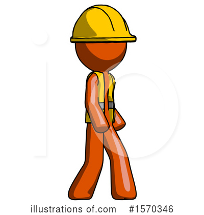 Royalty-Free (RF) Orange Design Mascot Clipart Illustration by Leo Blanchette - Stock Sample #1570346