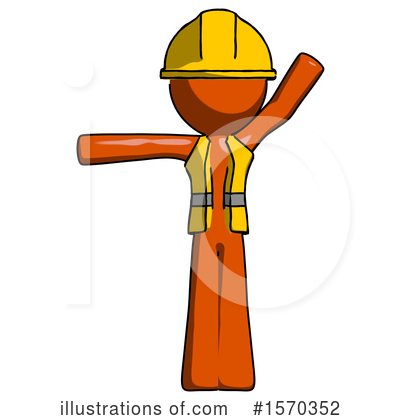 Royalty-Free (RF) Orange Design Mascot Clipart Illustration by Leo Blanchette - Stock Sample #1570352