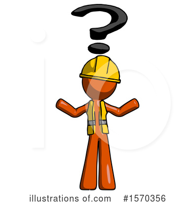 Royalty-Free (RF) Orange Design Mascot Clipart Illustration by Leo Blanchette - Stock Sample #1570356