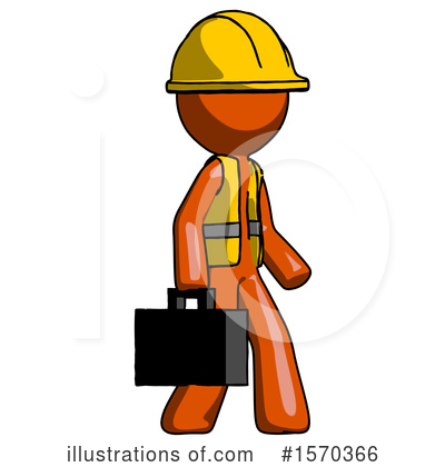 Royalty-Free (RF) Orange Design Mascot Clipart Illustration by Leo Blanchette - Stock Sample #1570366