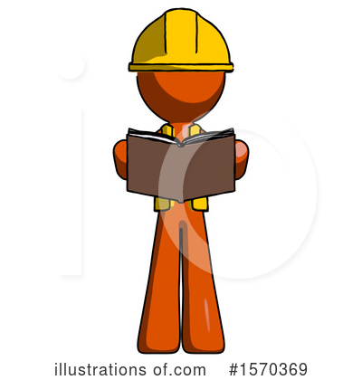 Royalty-Free (RF) Orange Design Mascot Clipart Illustration by Leo Blanchette - Stock Sample #1570369