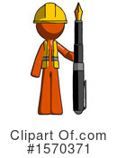 Orange Design Mascot Clipart #1570371 by Leo Blanchette