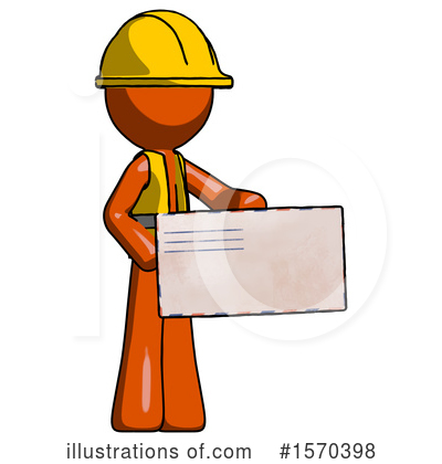 Royalty-Free (RF) Orange Design Mascot Clipart Illustration by Leo Blanchette - Stock Sample #1570398
