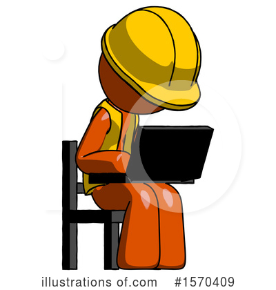 Royalty-Free (RF) Orange Design Mascot Clipart Illustration by Leo Blanchette - Stock Sample #1570409