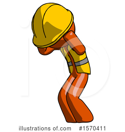 Royalty-Free (RF) Orange Design Mascot Clipart Illustration by Leo Blanchette - Stock Sample #1570411