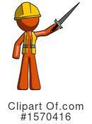 Orange Design Mascot Clipart #1570416 by Leo Blanchette
