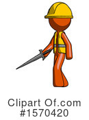 Orange Design Mascot Clipart #1570420 by Leo Blanchette
