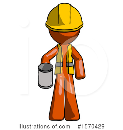Royalty-Free (RF) Orange Design Mascot Clipart Illustration by Leo Blanchette - Stock Sample #1570429