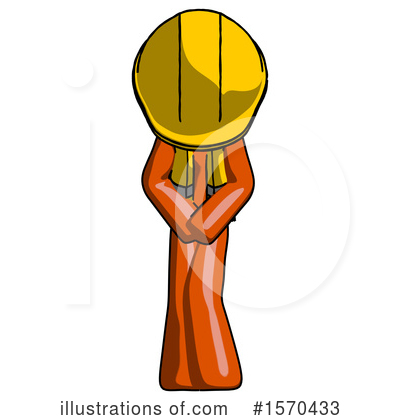 Royalty-Free (RF) Orange Design Mascot Clipart Illustration by Leo Blanchette - Stock Sample #1570433